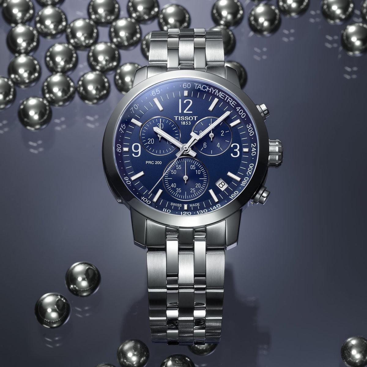 Tissot - PRC 200 Quartz Chronograph Blue & Steel Bracelet T1144171104700