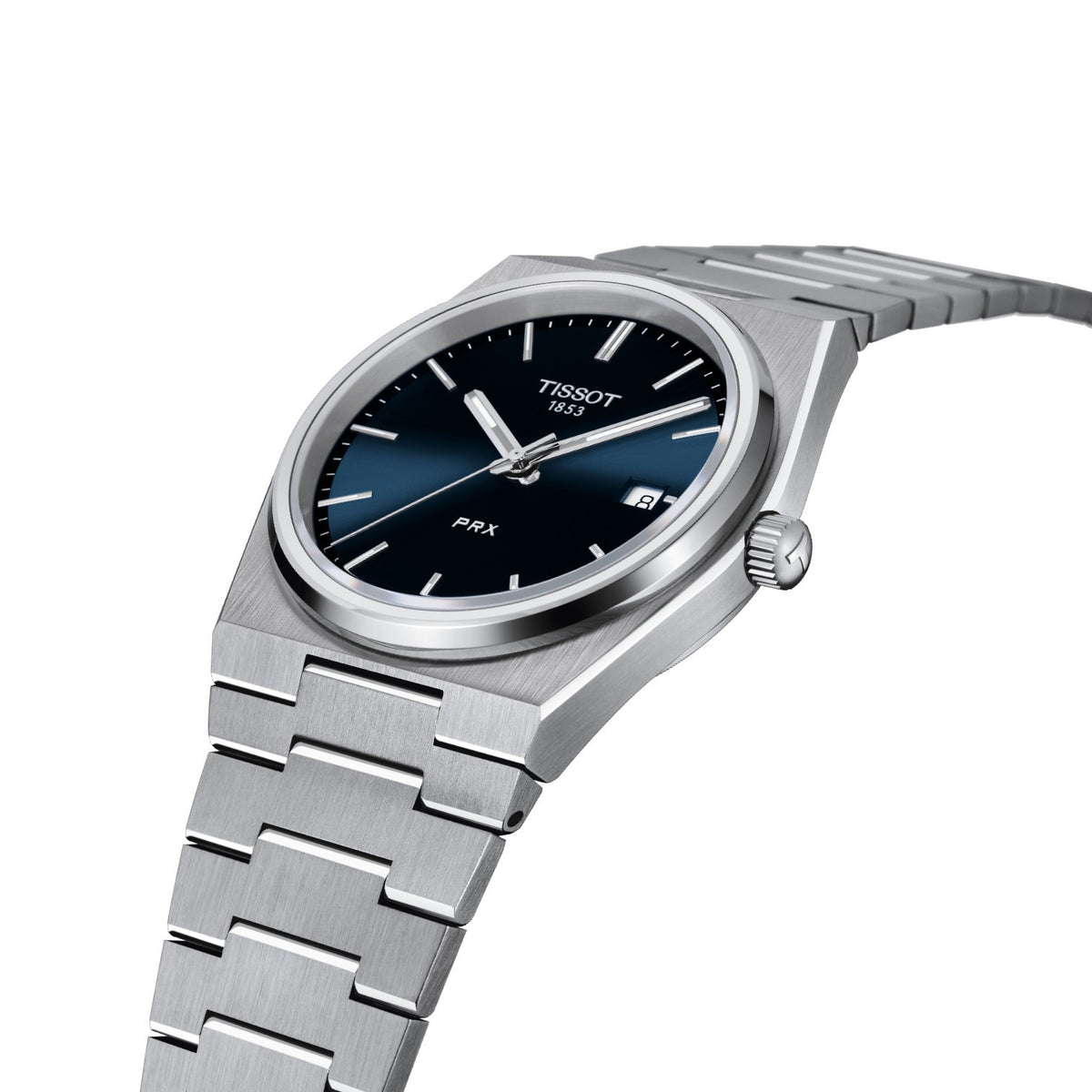 Tissot PRX Blå Urtavla & Stållänk T1374101104100