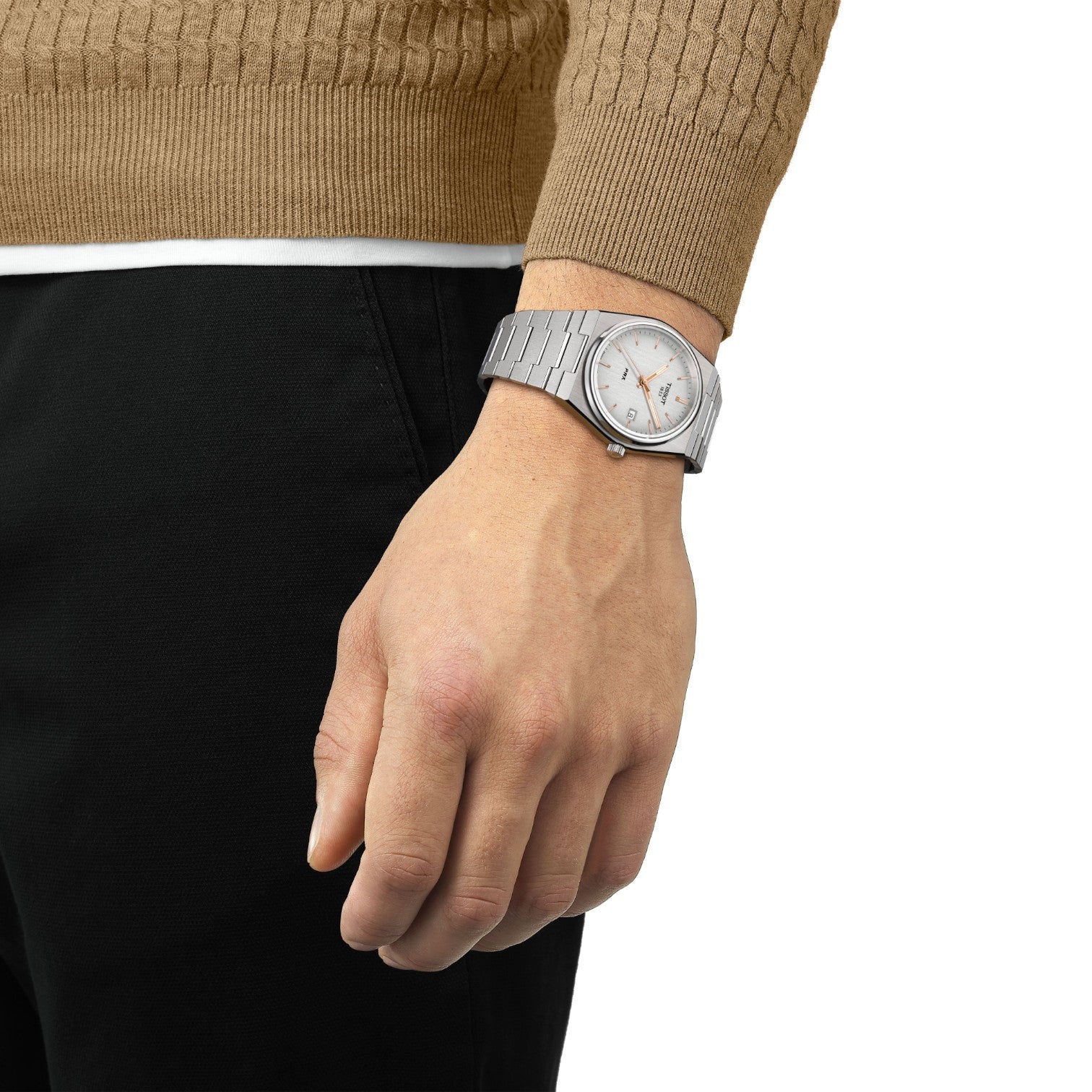 Tissot - Tissot PRX Silver Dial & Steel Bracelet T1374101103100