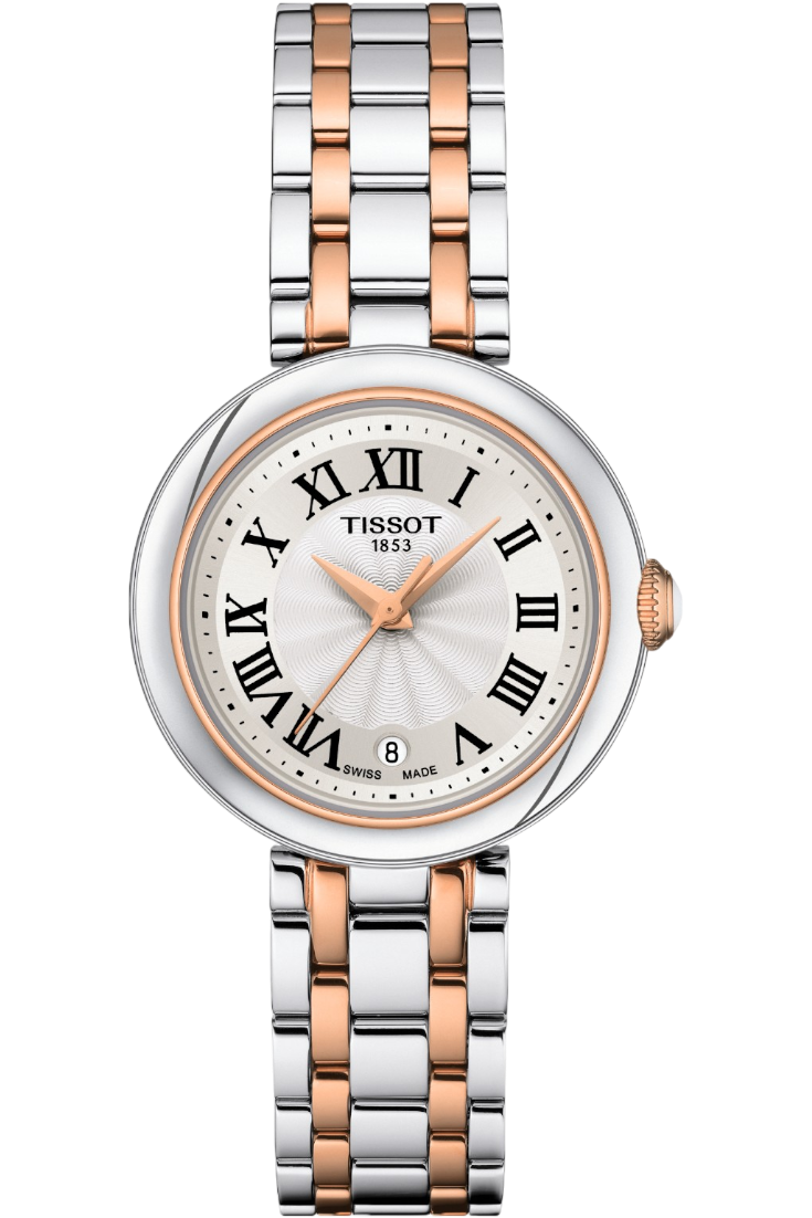 Tissot - Bellissima Silver & Rose Gold PVD Steel Bracelet T1260102201301