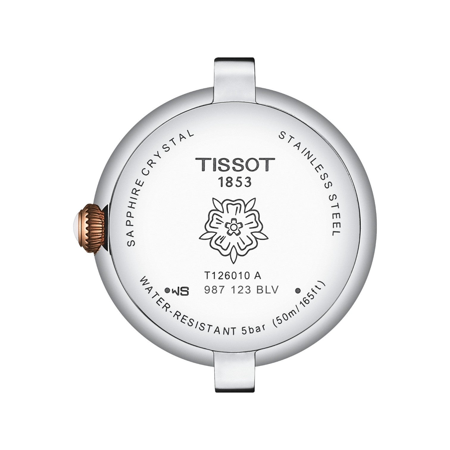 Tissot - Bellissima Silver & Rose Gold PVD Steel Bracelet T1260102201301
