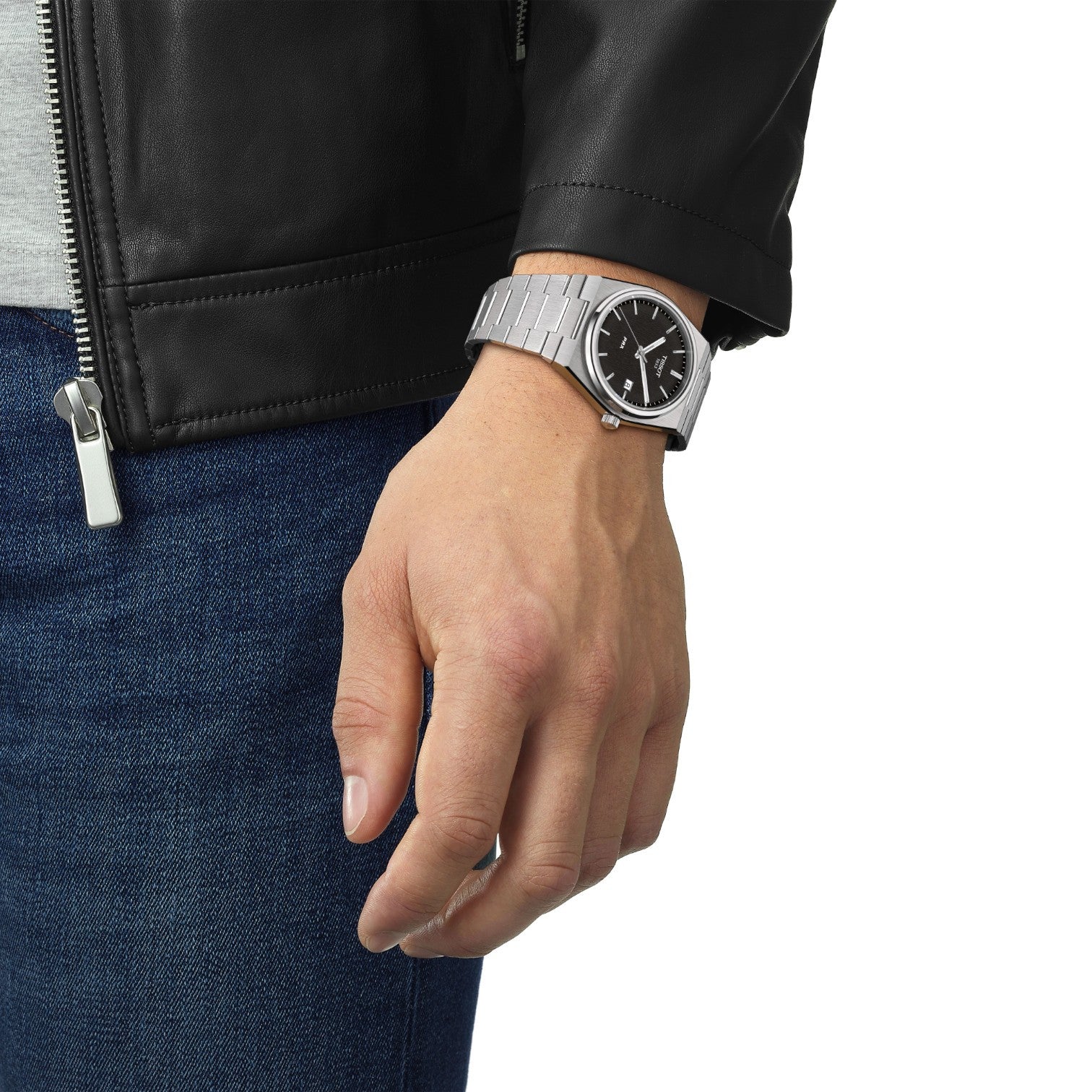 Tissot - PRX Quartz Black Dial & Steel Bracelet T1374101105100