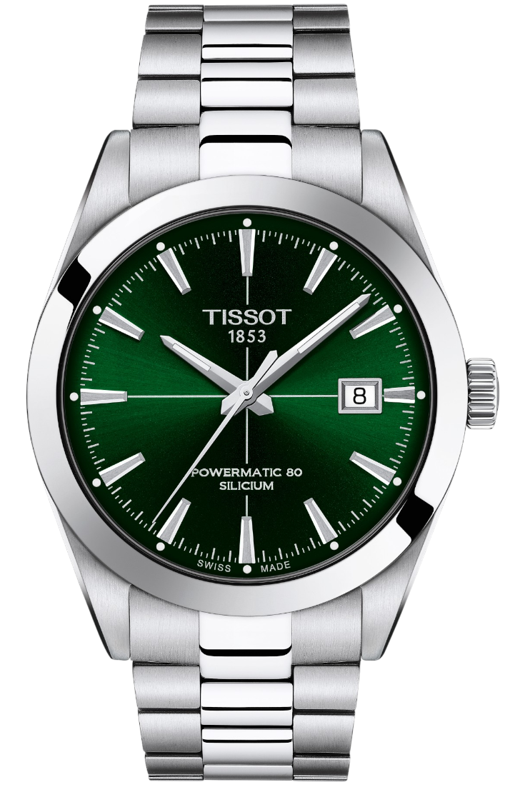 Tissot - Gentleman Powermatic Silicium Green & Steel 40mm T1274071109101