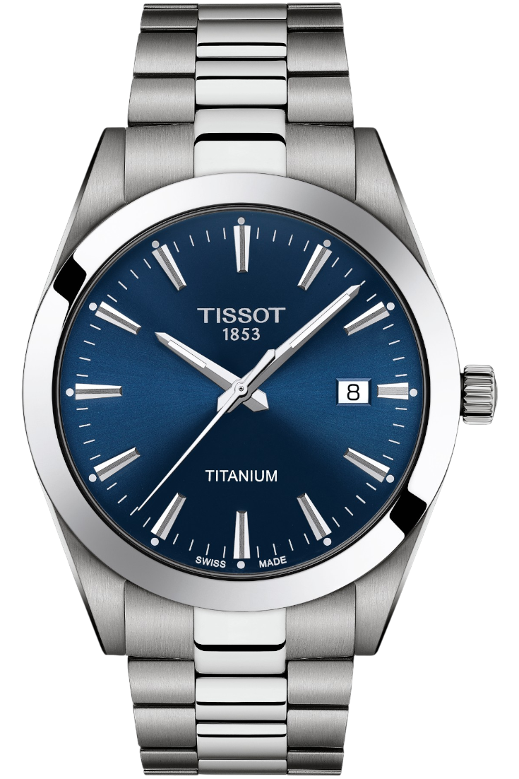 Tissot - Gentleman Titanium Blue & Steel Bracelet 40mm T1274104404100