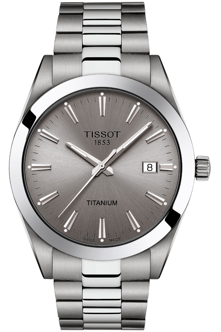 Tissot - Gentleman Titanium Grey & Steel Bracelet 40mm T1274104408100