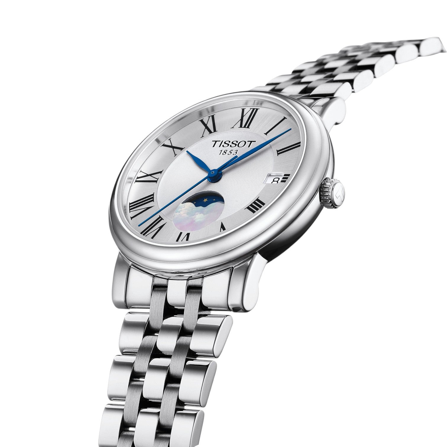 Tissot - Carson Premium Lady Quartz Moonphase Silver & Steel Bracelet T1222231103300