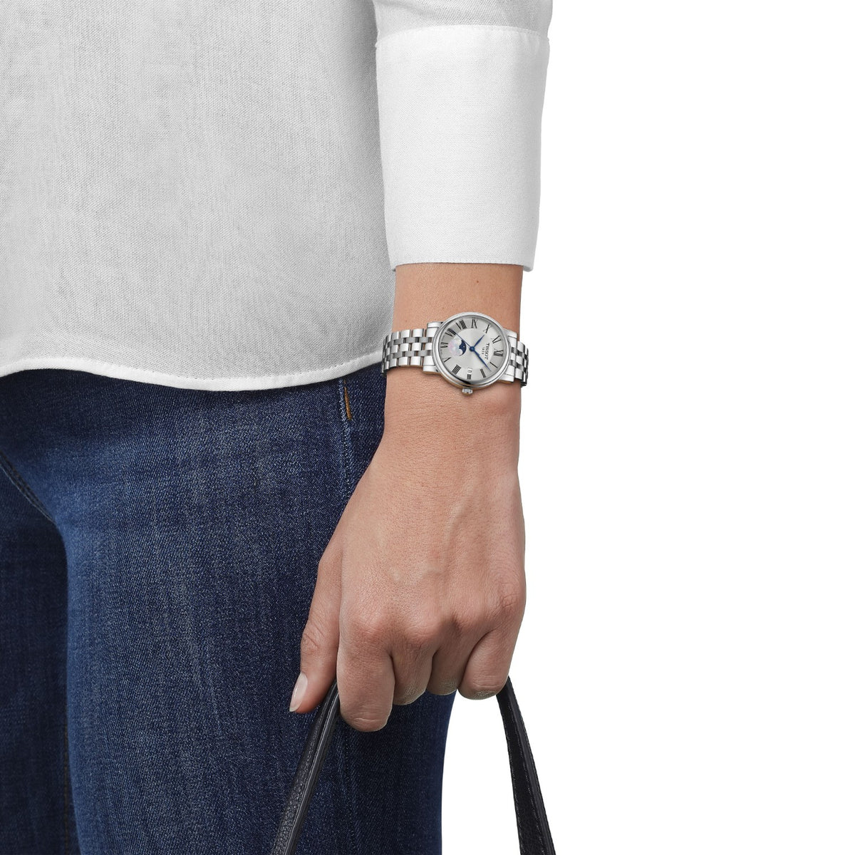 Tissot - Carson Premium Lady Quartz Moonphase Silver & Steel Bracelet T1222231103300