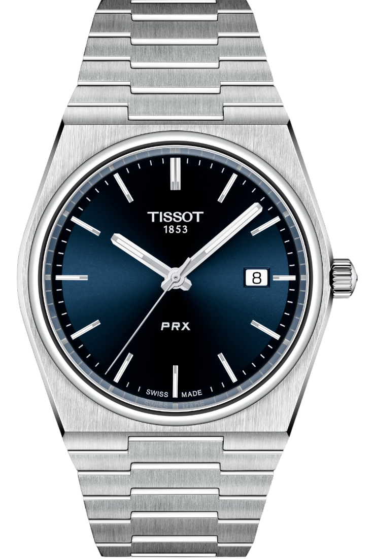 Tissot PRX Blå Urtavla & Stållänk T1374101104100