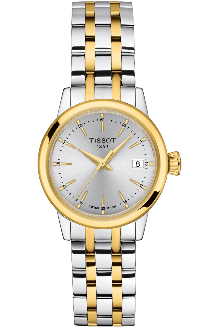 Tissot Classic Dream Lady Quartz 28mm Silver & Gold PVD Bracelet T1292102203100