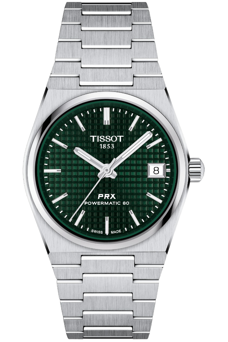 Tissot PRX Powermatic 80 35mm Green & Steel Bracelet T1372071109100