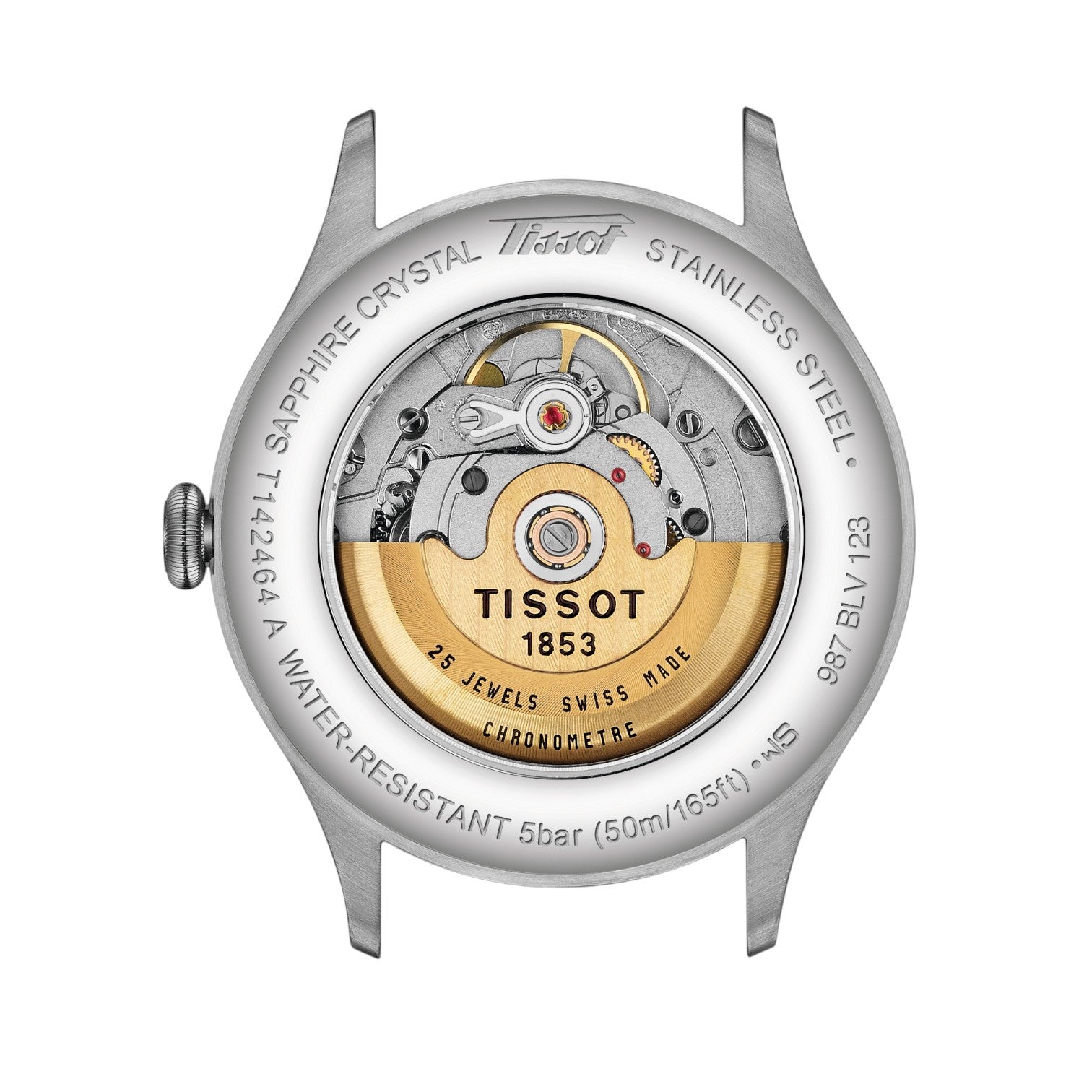 Tissot Heritage 1938 Automatic COSC Rosa & Grå Läderband T1424641633200