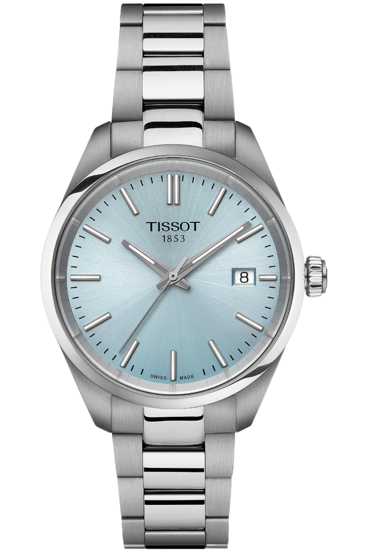 Tissot PR 100 Lady Quartz 34mm Ice Blue & Steel Bracelet T1502101135100