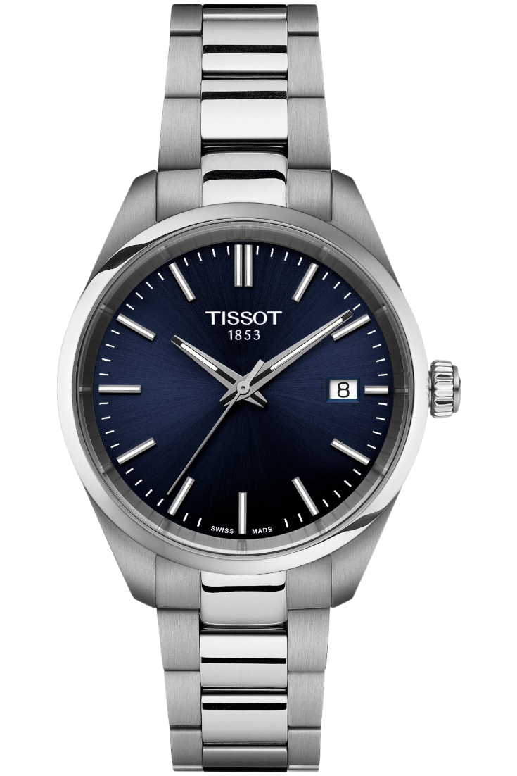 Tissot PR 100 Lady Quartz 34mm Blue & Steel Bracelet T1502101104100