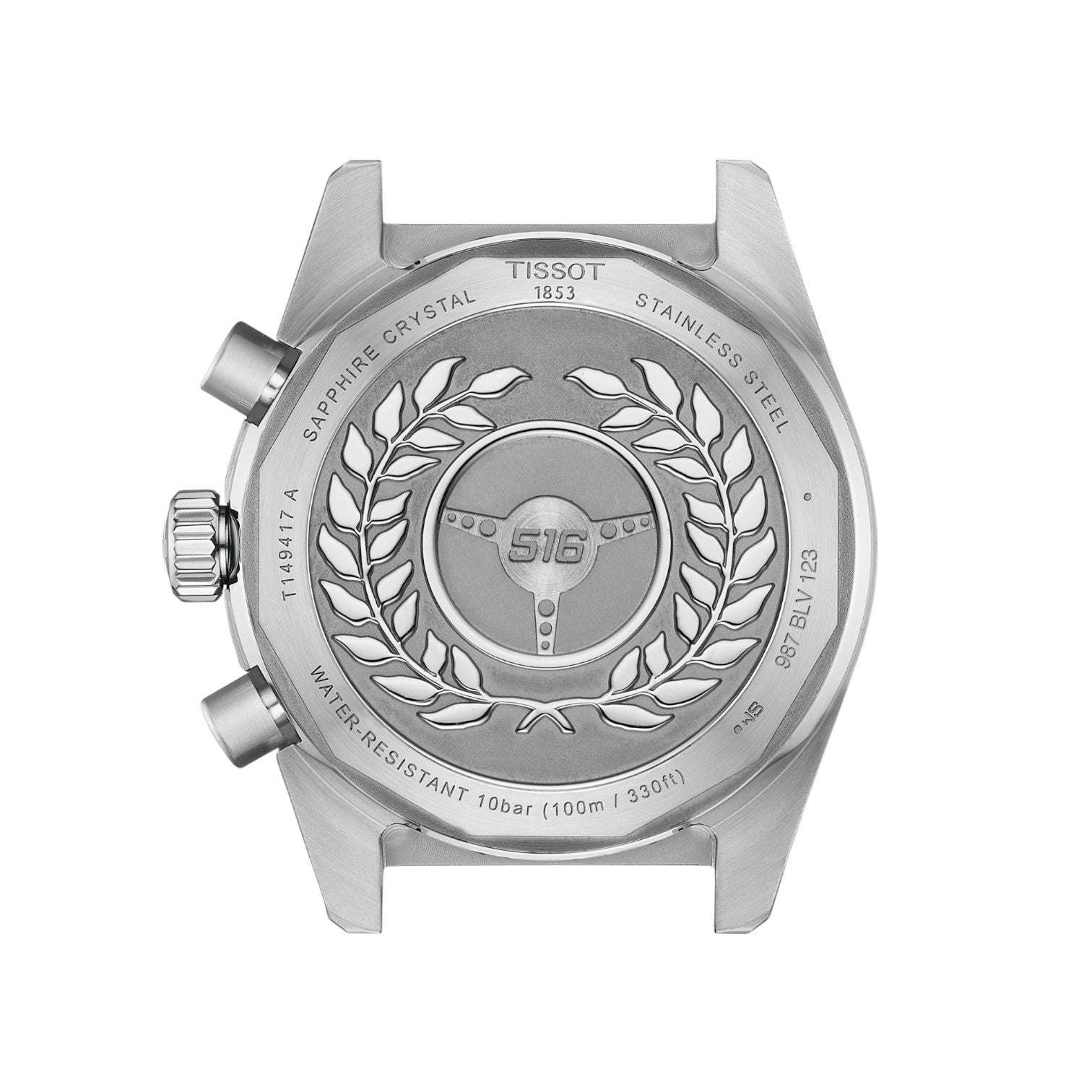 Tissot PR516 Kronograf Kvarts Herrklocka Svart & Stållänk T1494171105100
