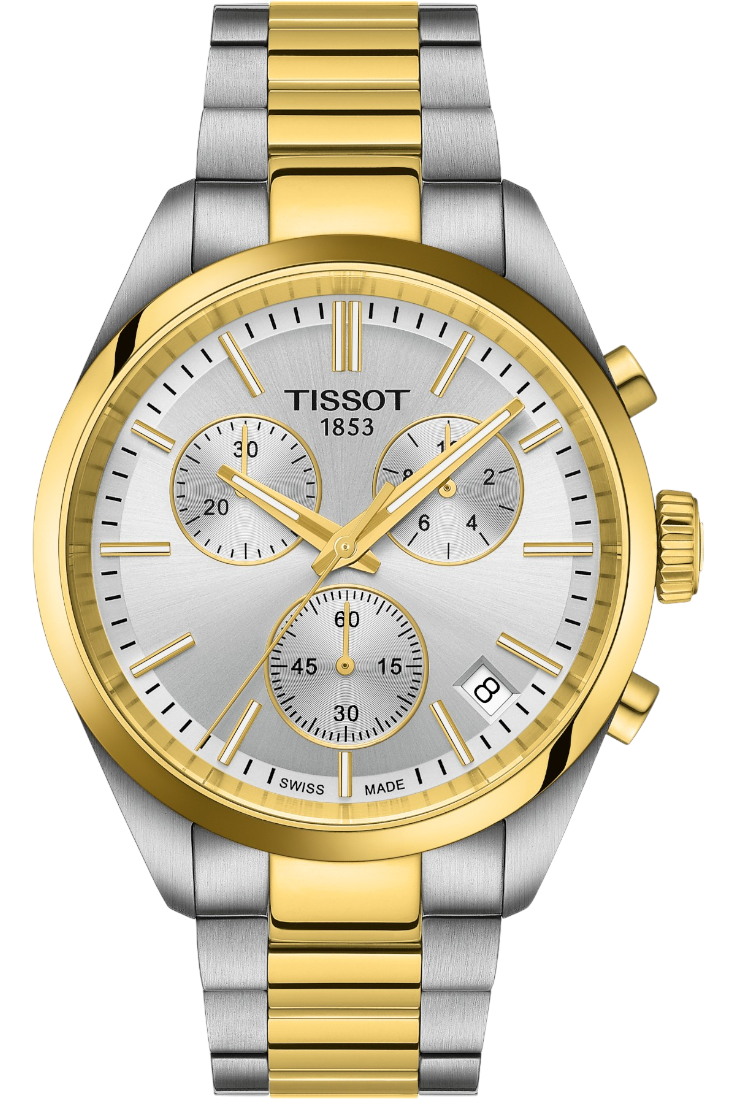 Tissot PR 100 Quartz Chronograph Silver & Steel Bracelet T1504172203100