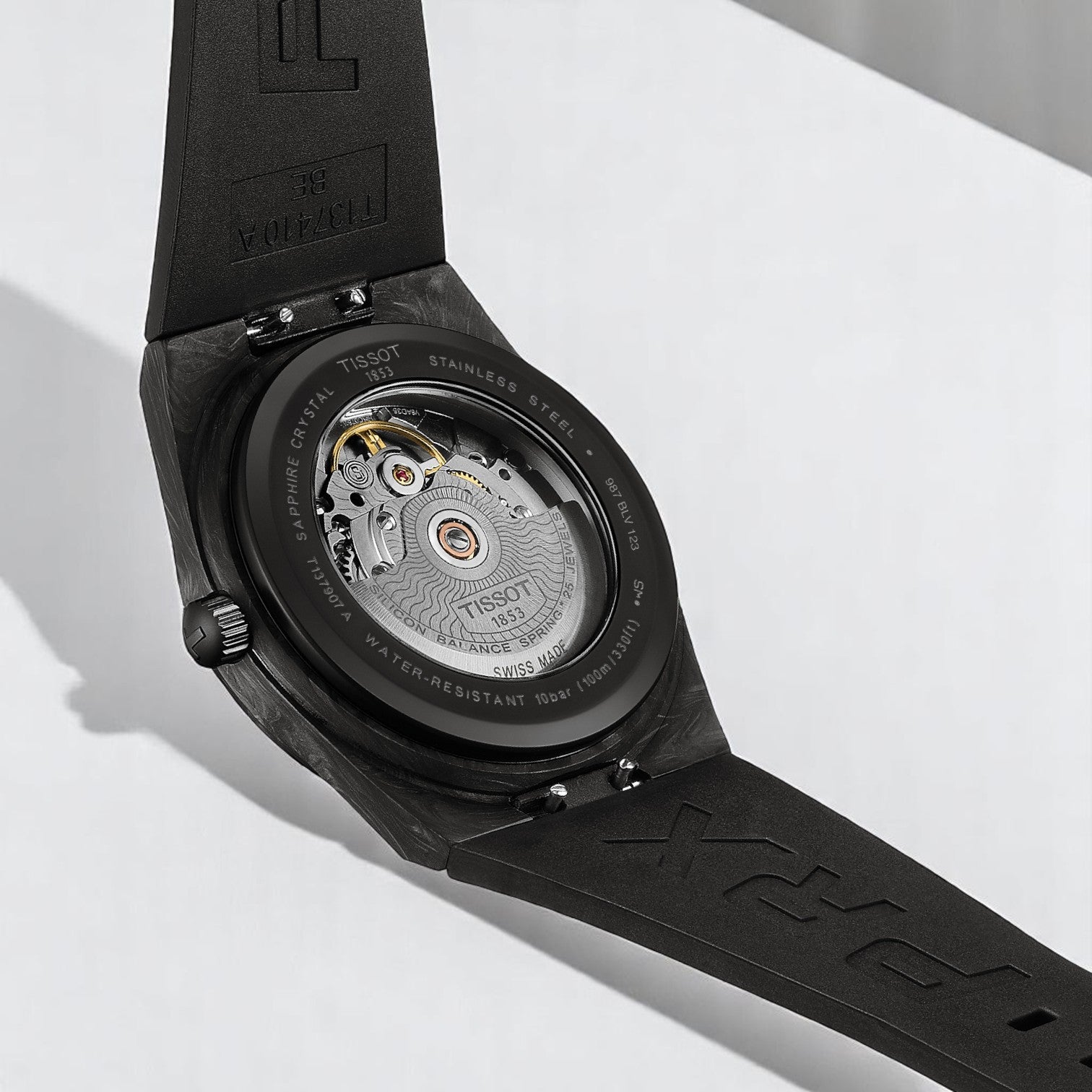 Tissot PRX Powermatic 80 40mm Black Carbon & Steel Bracelet T1379079720100