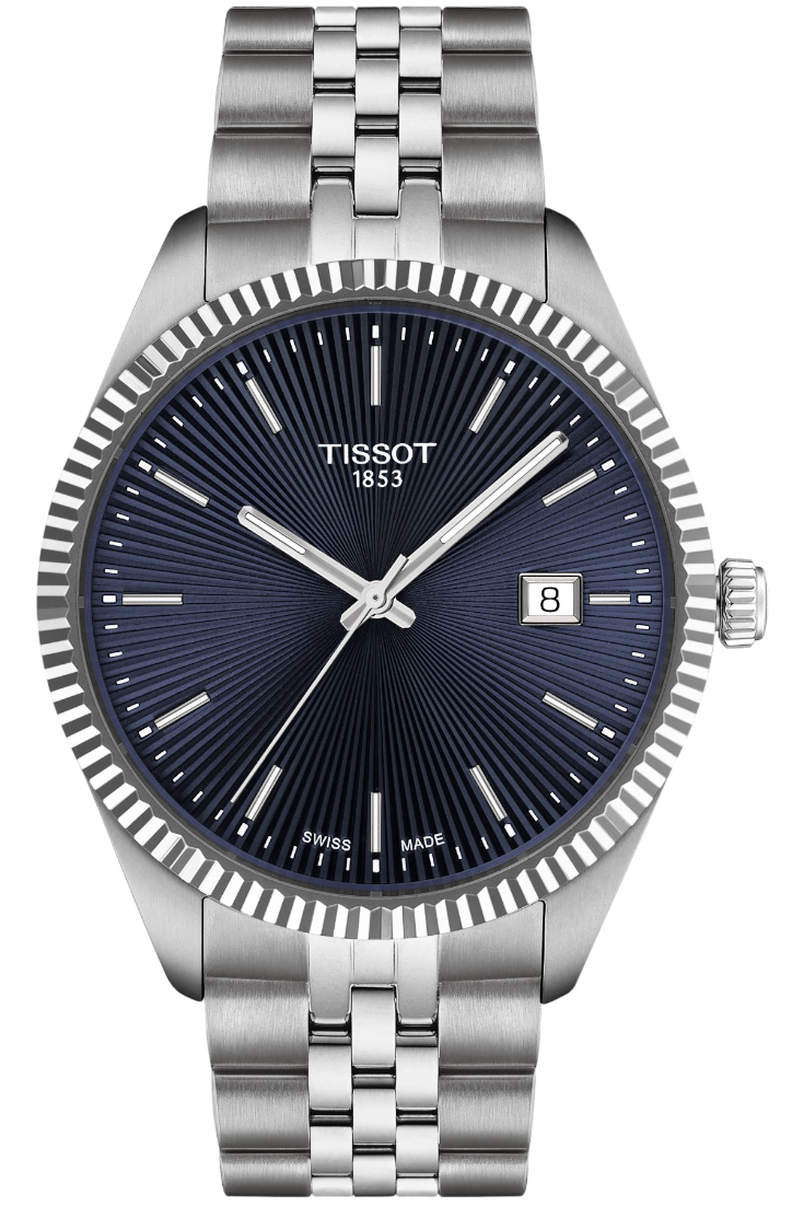 Tissot Ballade Kvartz 40mm Herrklocka Blå & Stållänk T1564101104100