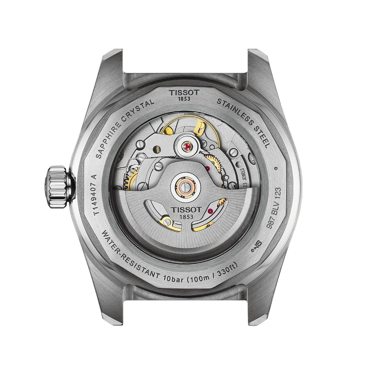 Tissot PR516 Powermatic 80 Svart & Stållänk T1494071105100