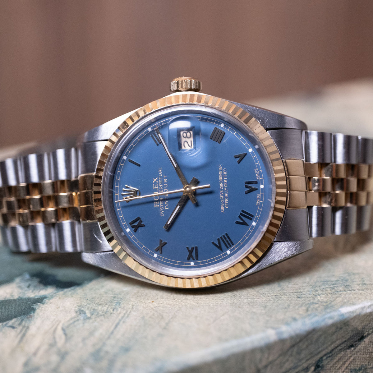 BEGAGNAD Rolex Datejust 36 16013 Blå