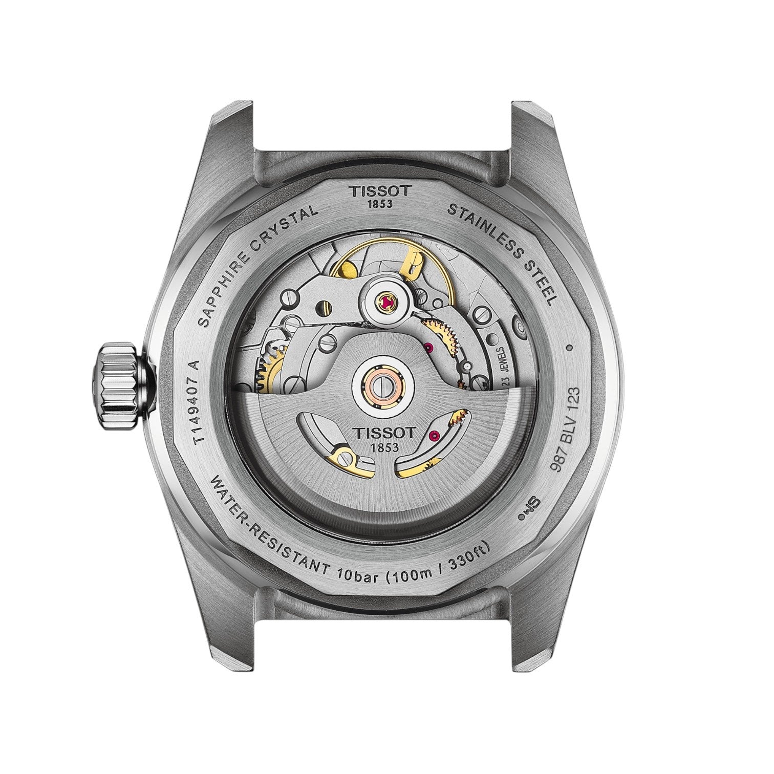 Tissot PR516 Powermatic 80 Vit & Guld PVD StållänkT1494072201100