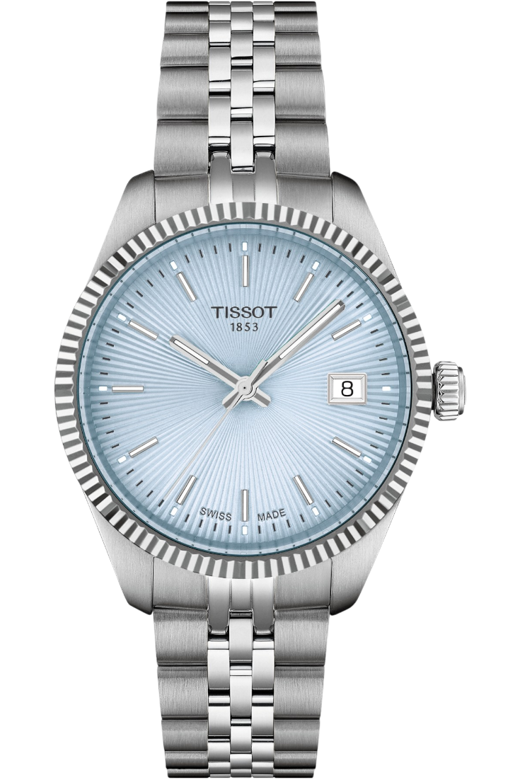 Tissot Ballade Kvartz 34mm Isblå Urtavla & Stållänk T1562101135100