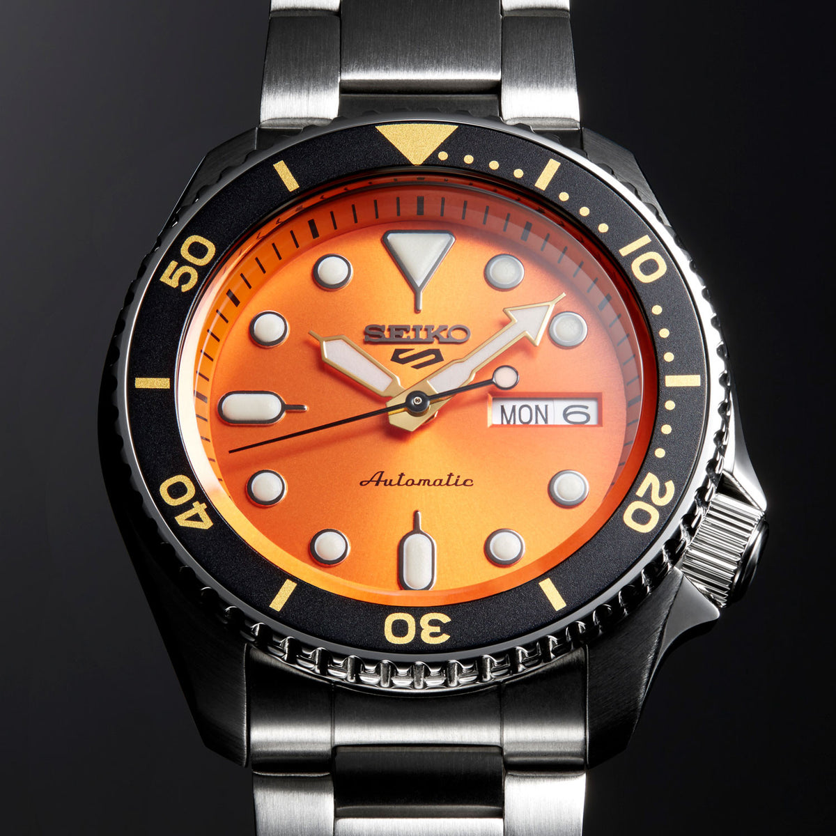 SEIKO 5 SPORTS Mens Orange SRPD59K1