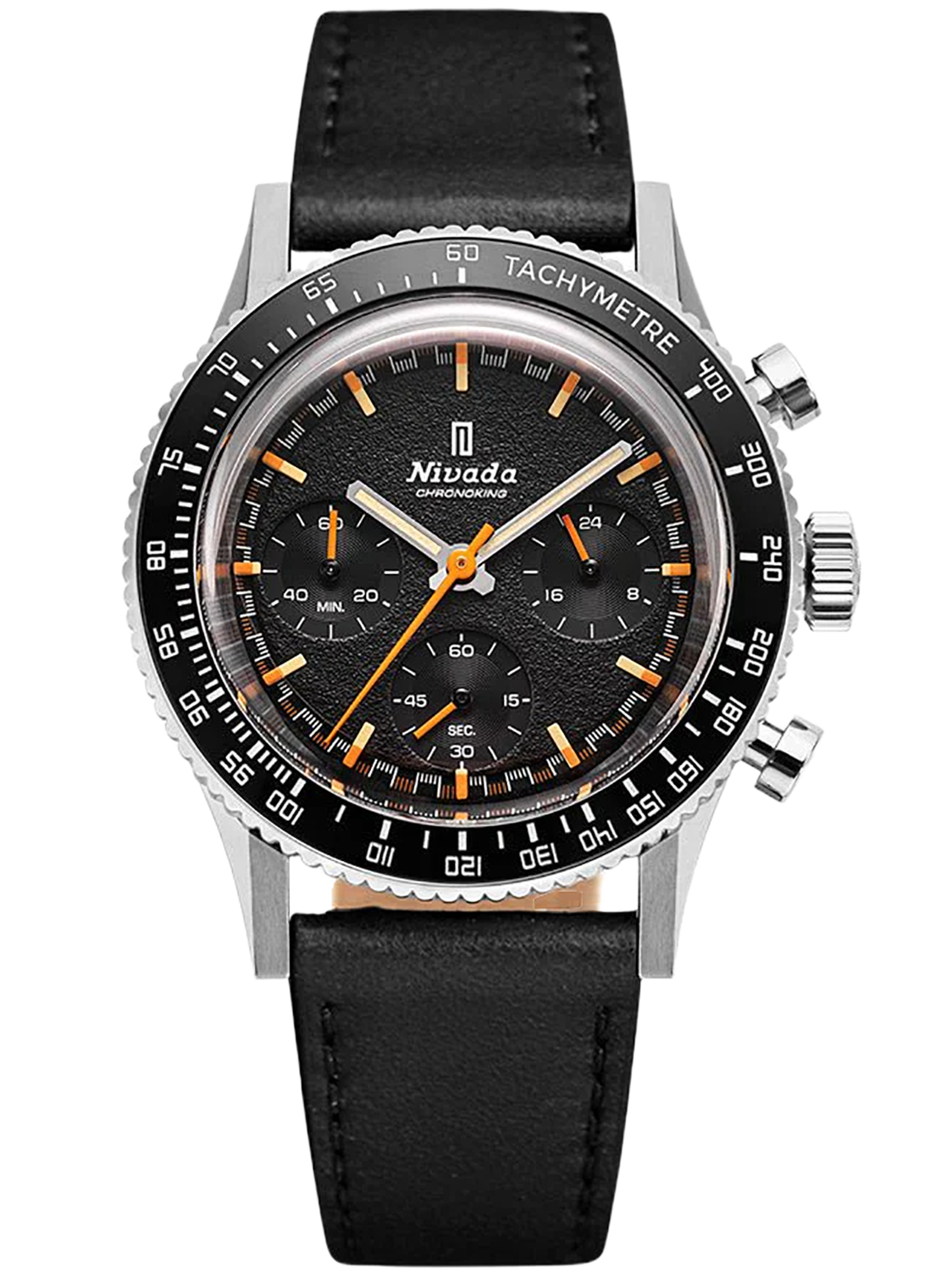 Nivada Grenchen Chronoking Mecaquartz utbytbar bezel 87042Q17