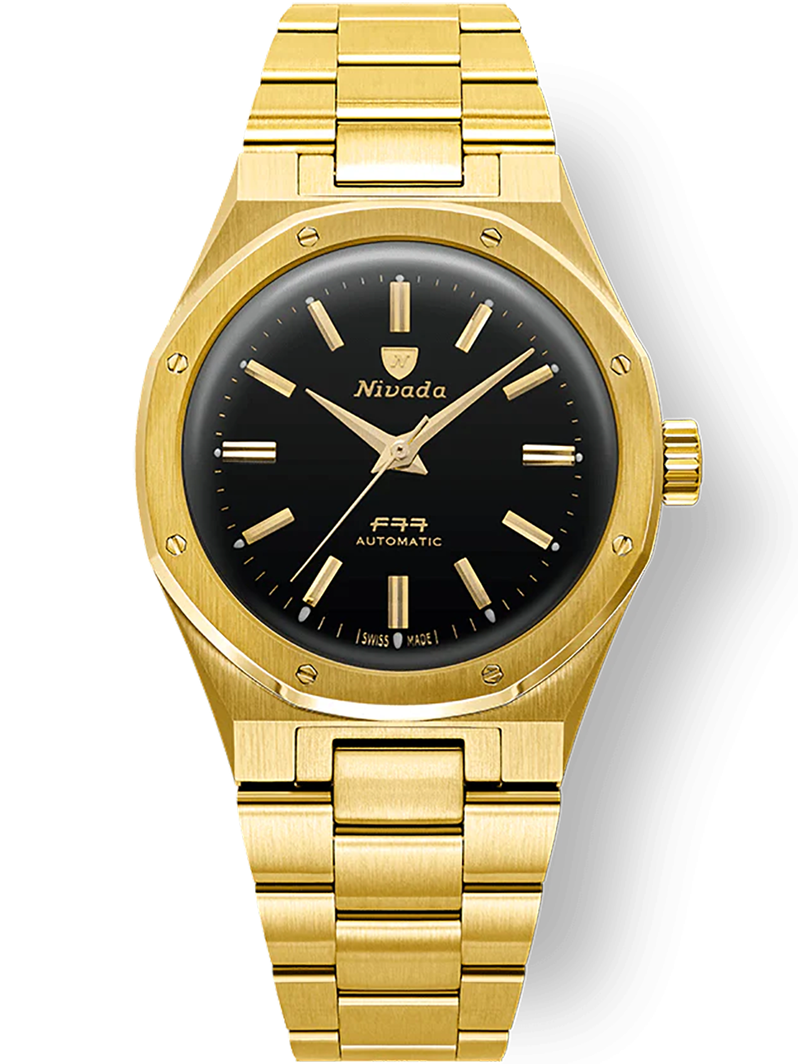 Nivada Grenchen F77 MARK II GOLD 68028A77