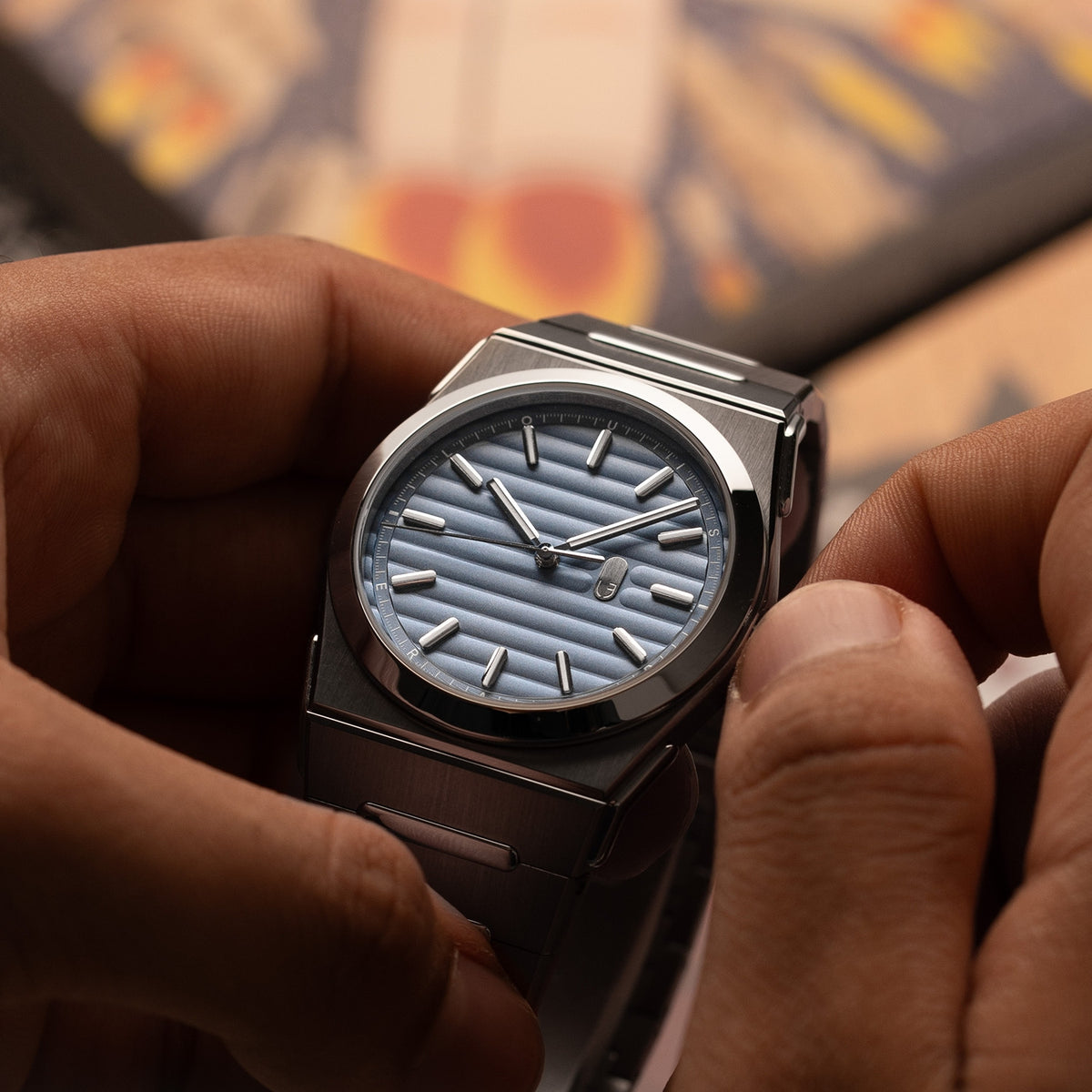Louis Erard 2340 Titanium & Stål Skiffer 35123TA02.BMT12