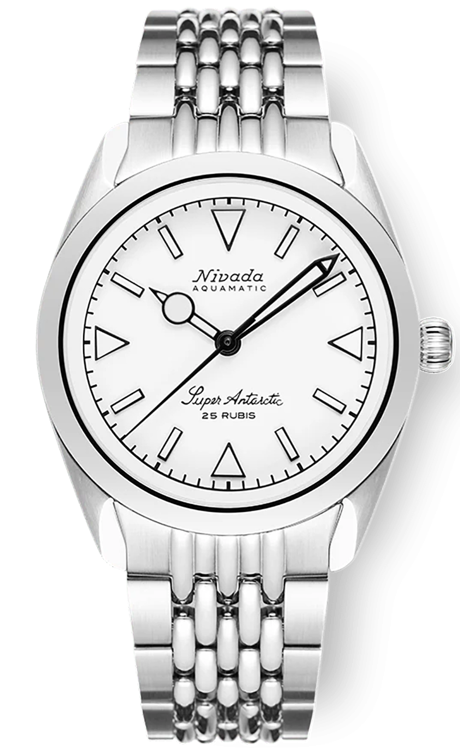 Nivada Grenchen Super Antarctic White BOR Bracelet 32065A04