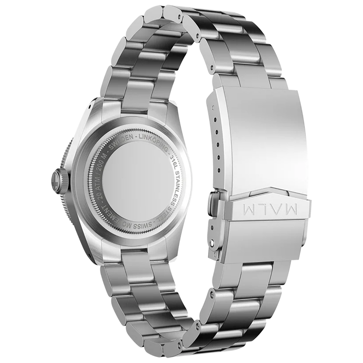 MALM Frogdiver II Black 39 Swiss Automatic-Bracelet MW-FDIIBLK39
