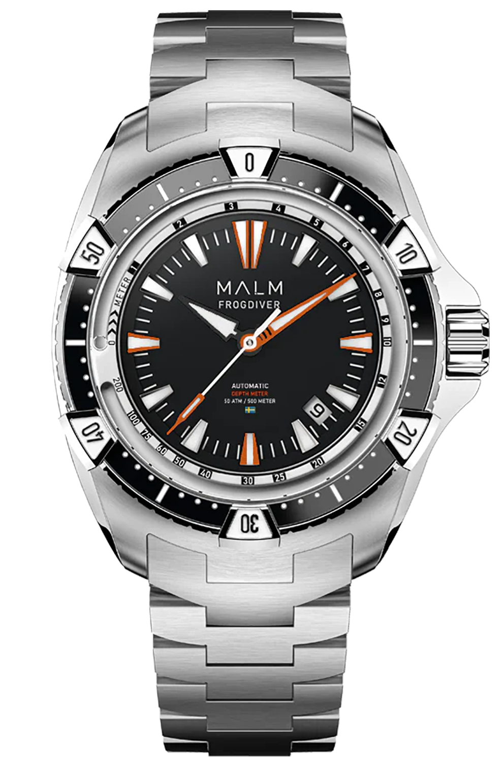 MALM Frogdiver II Black 44 Swiss Automatic