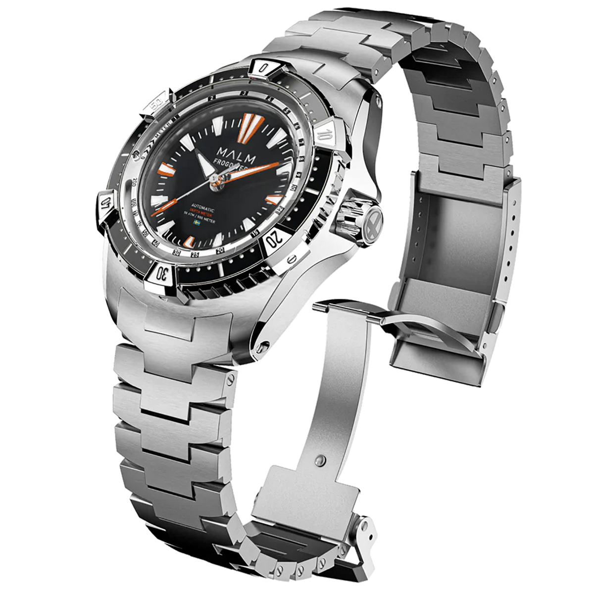MALM Frogdiver II Black 44 Swiss Automatic