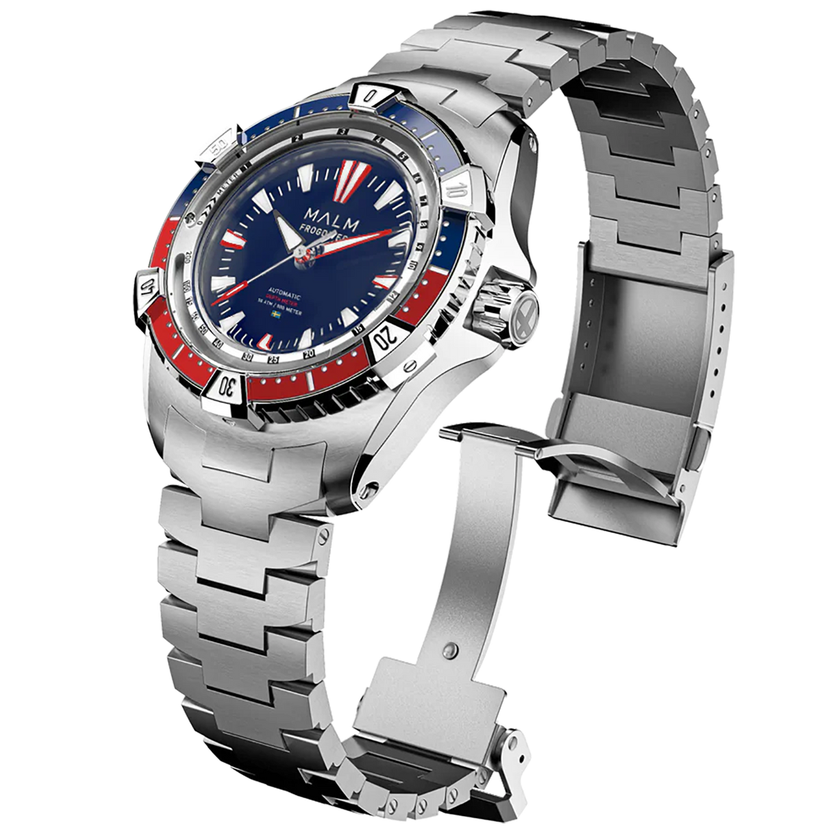 MALM Frogdiver II Blue 44 Swiss Automatic