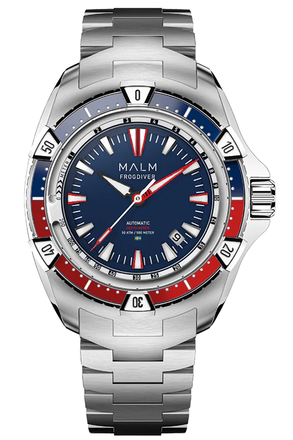 MALM Frogdiver II Blue 44 Swiss Automatic