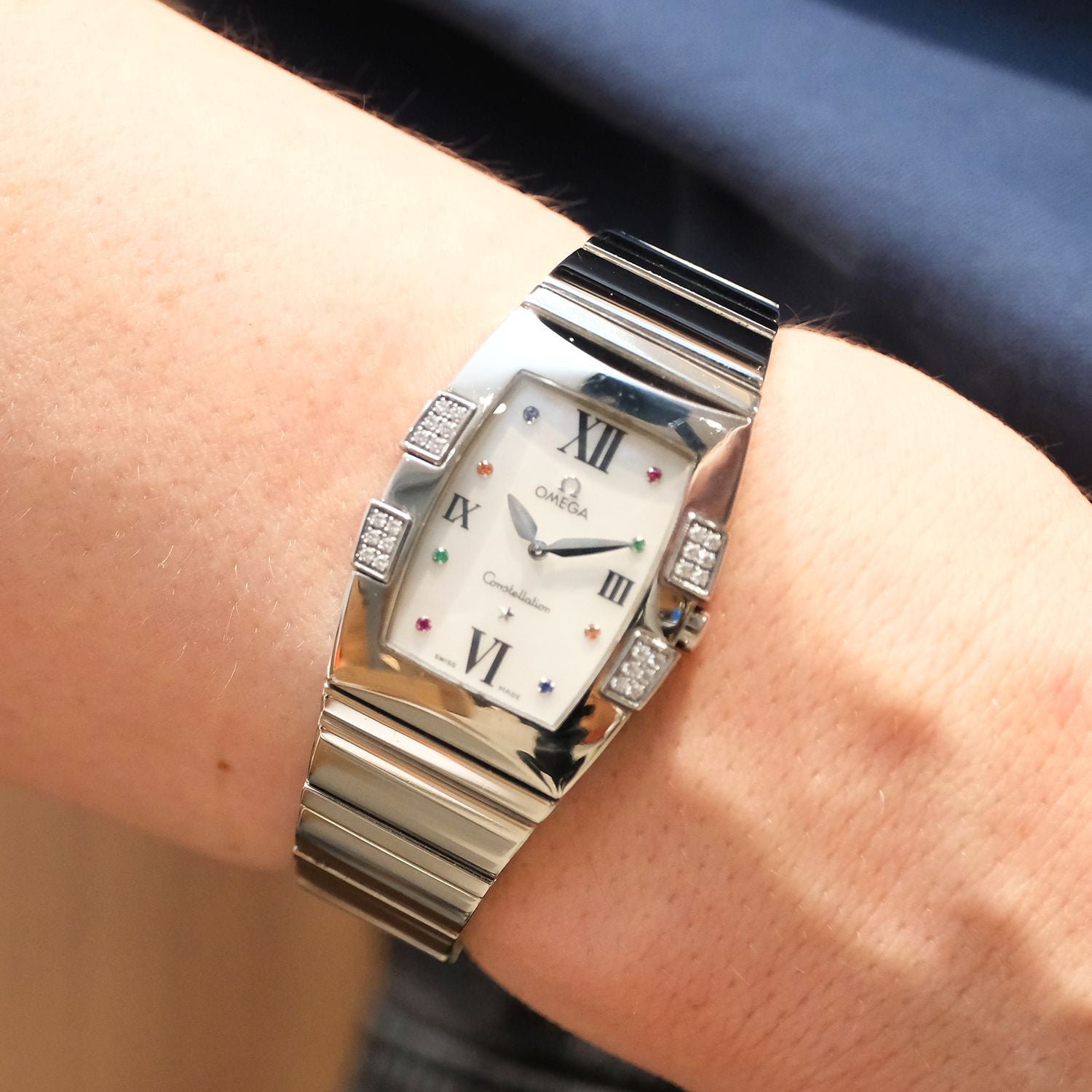 PRE-OWNED OMEGA Constellation Quadrella 1586.79.00