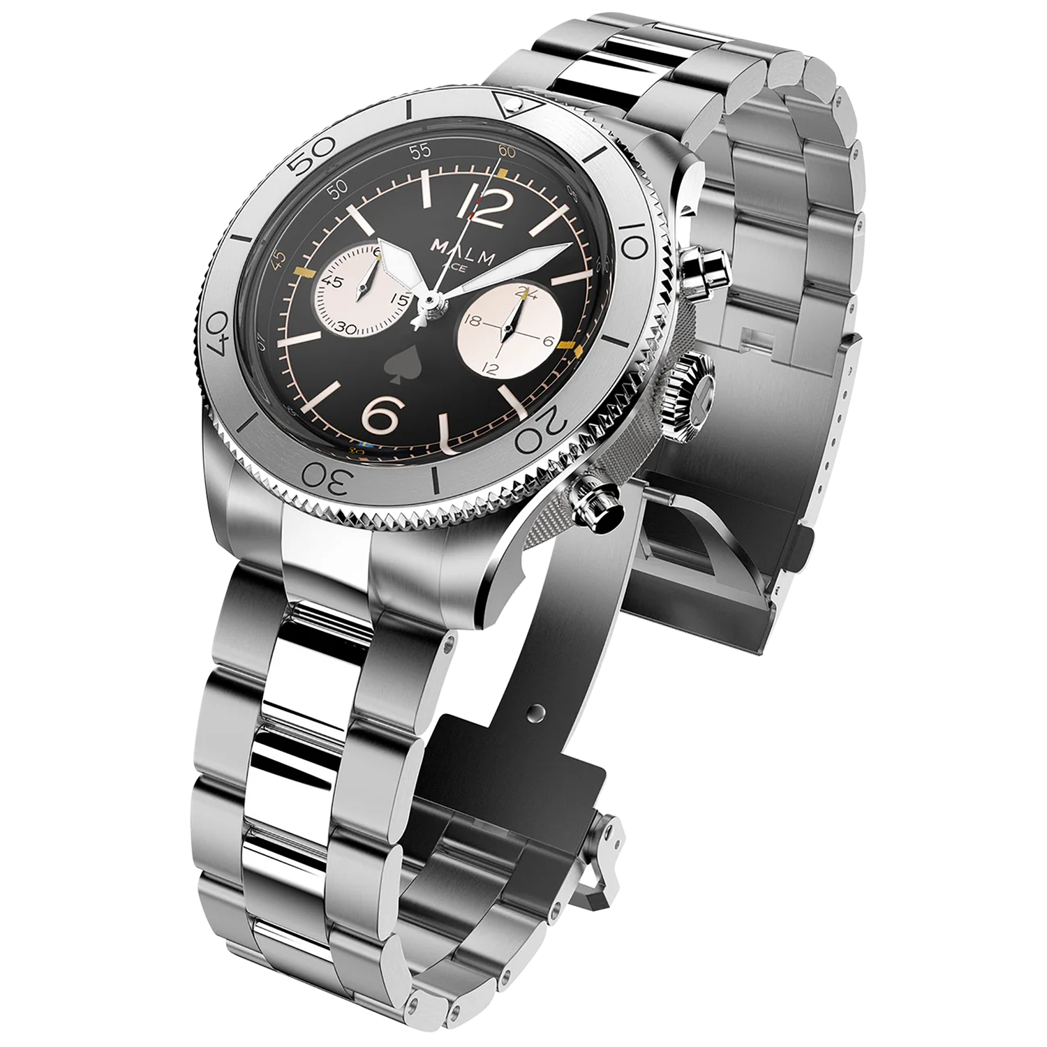 MALM ACE Black Panda Chronograph 44 Ltd. 100 st