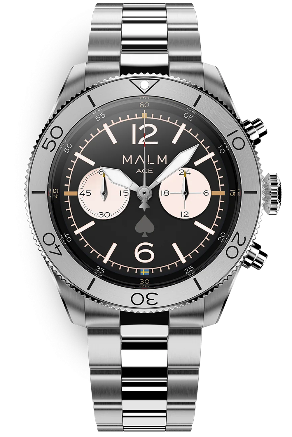 MALM ACE Black Panda Chronograph 44 Ltd. 100 st