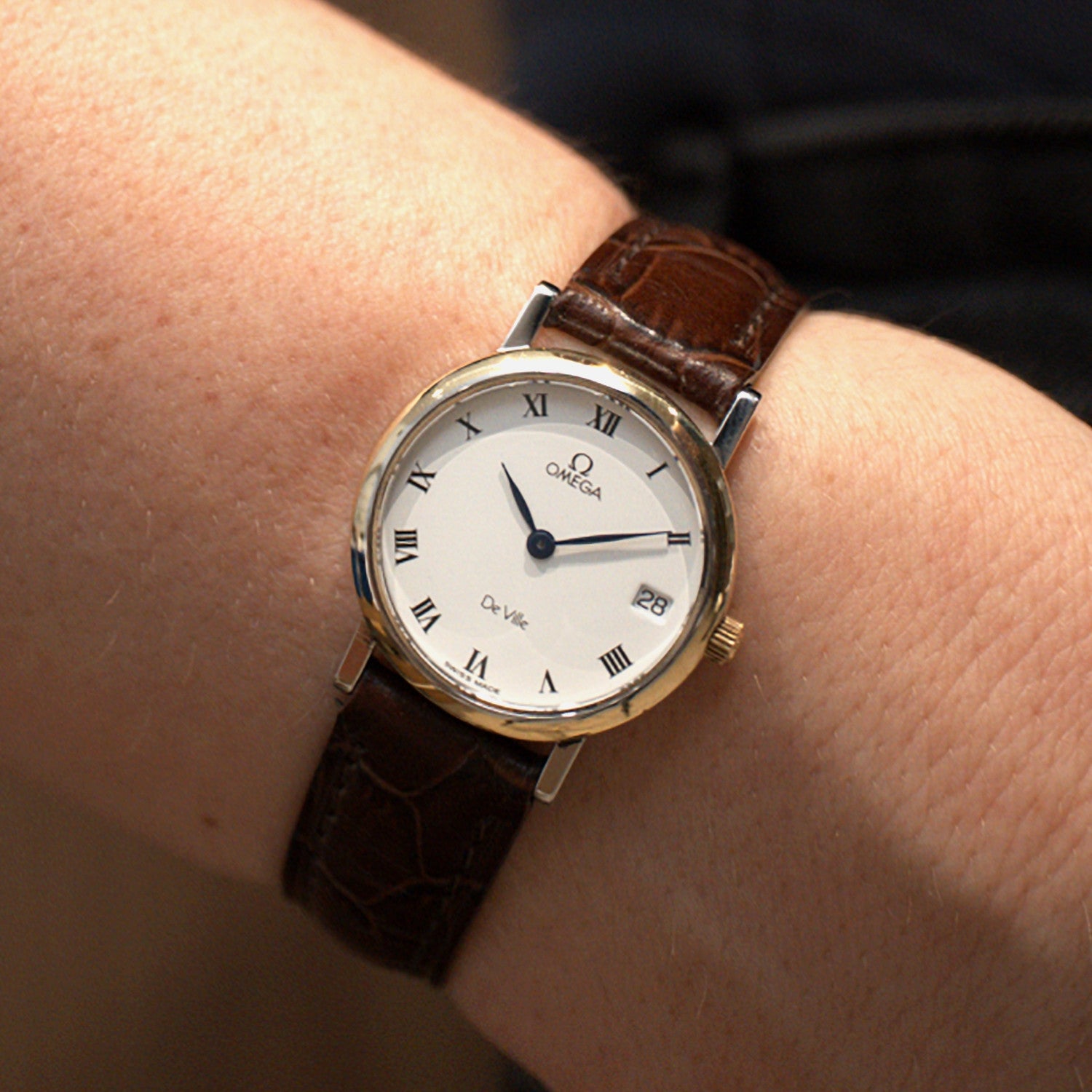 BEGAGNAD OMEGA DeVille Prestige Guld & Stål