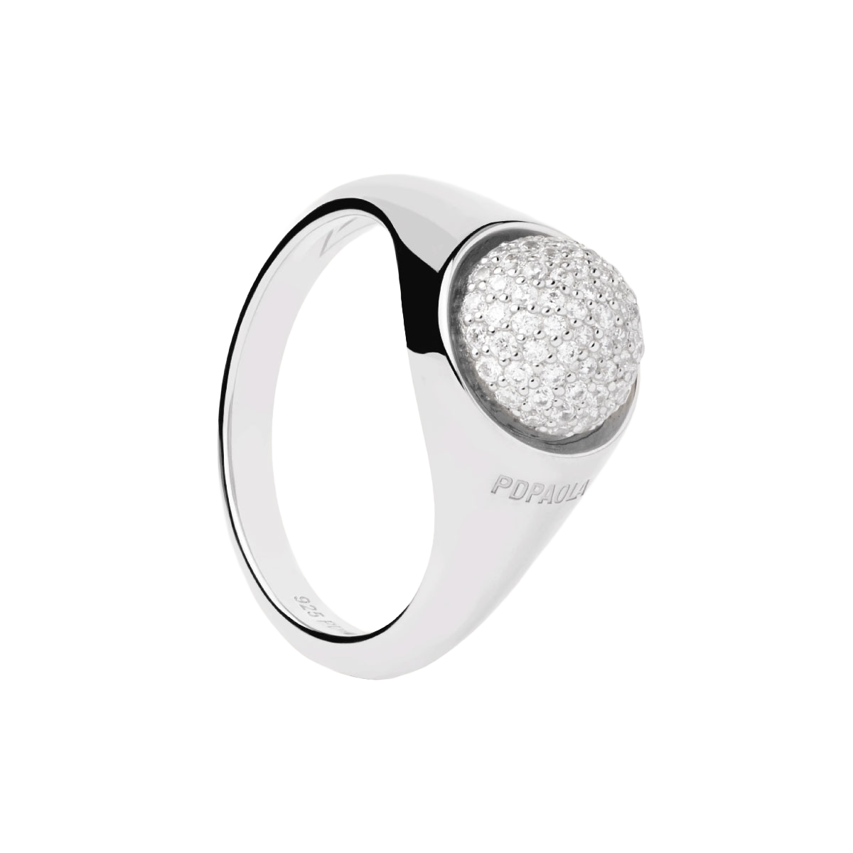 PDPAOLA PAVE MOON ring