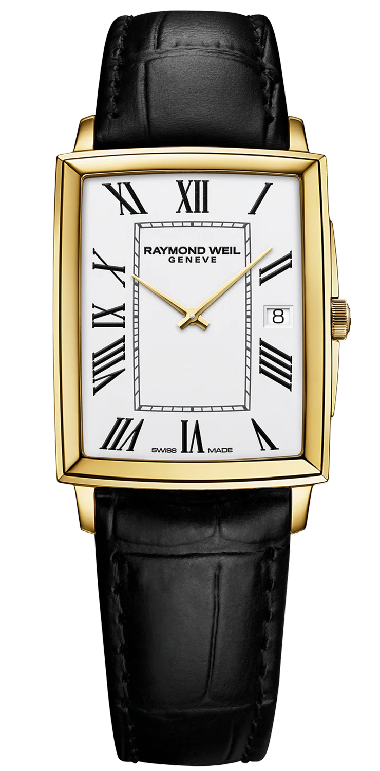 Raymond Weil Toccata Fyrkantig Guld & Läder Kvarts 28Mm