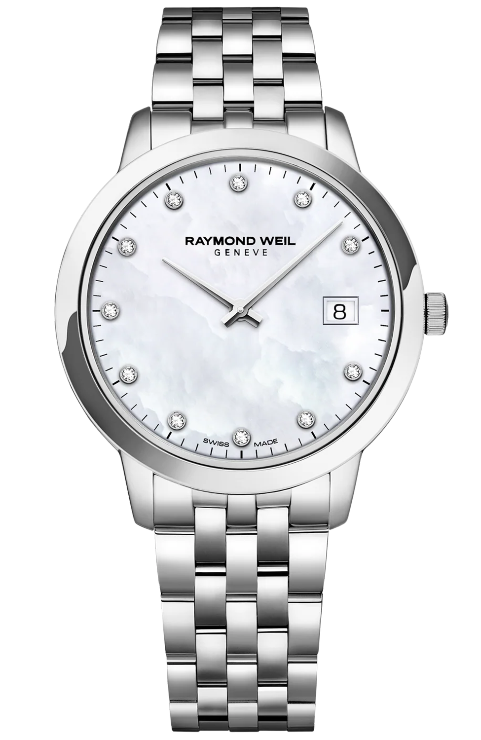 Raymond Weil Toccata Pärlemor Diamanter Kvarts 34 mm