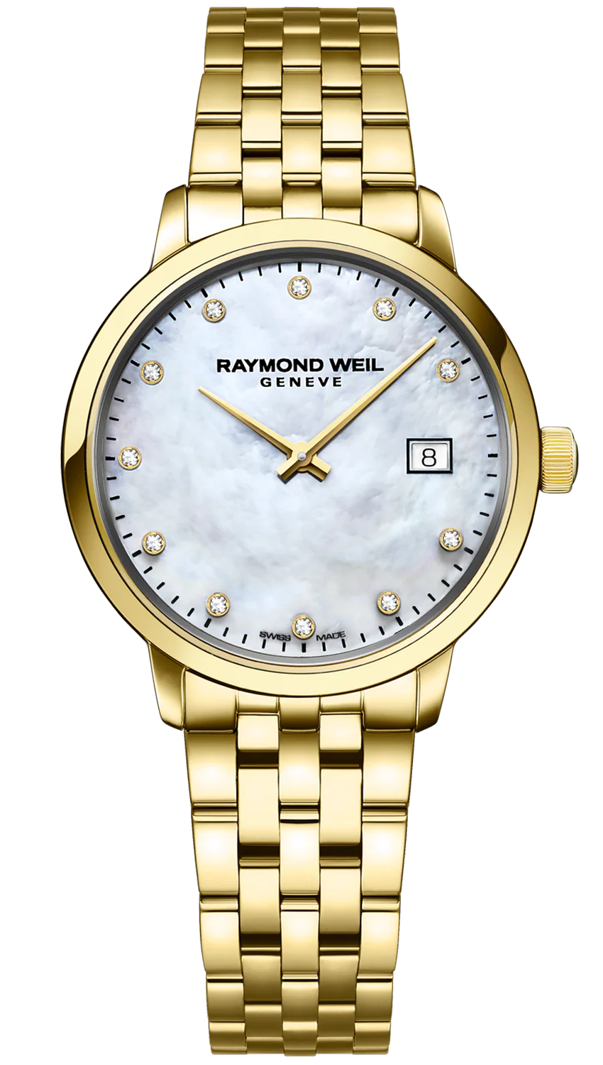 Raymond Weil Toccata Guld MOP Diamanter Quartz 29Mm