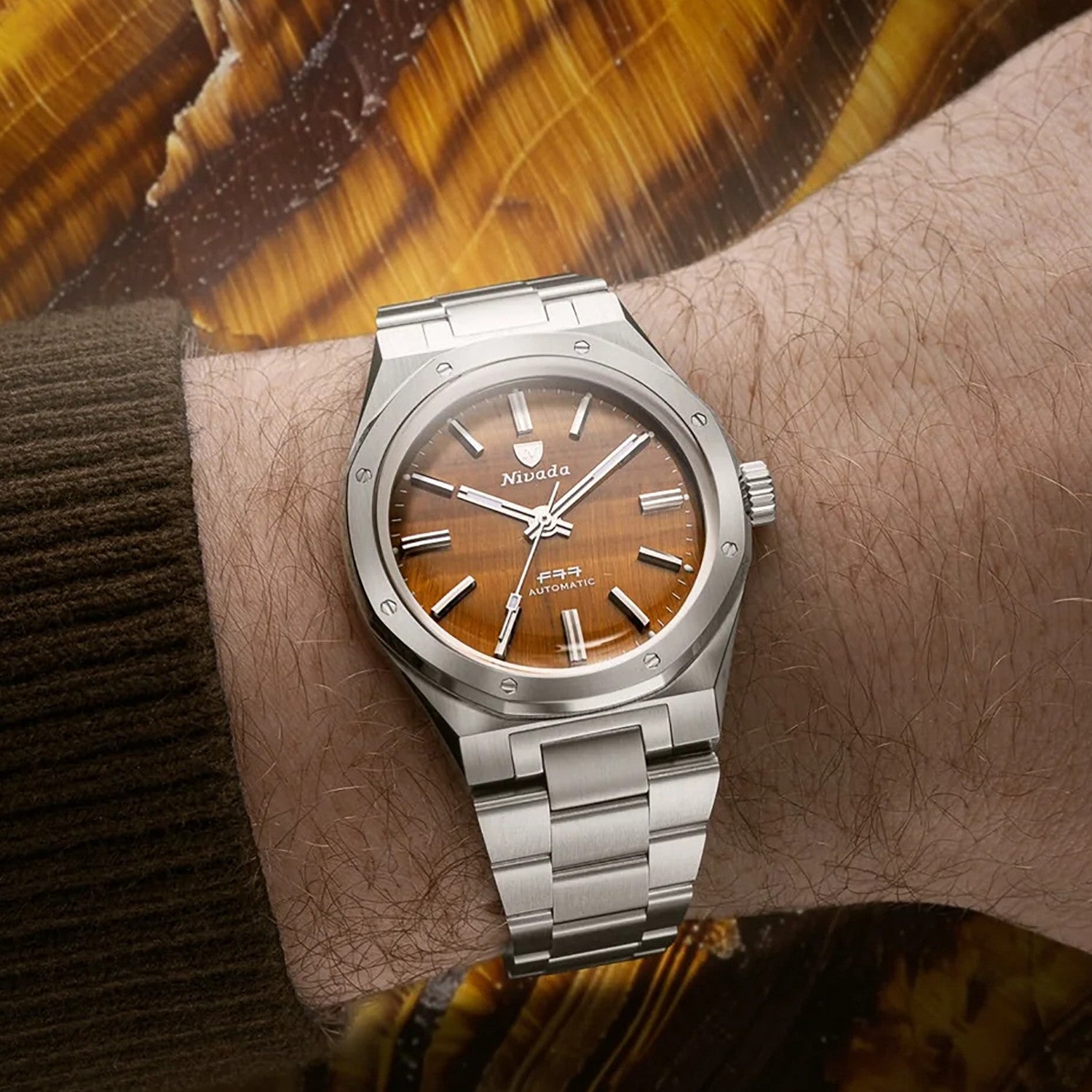 Nivada Grenchen F77 TIGER EYE MARK 1 37MM