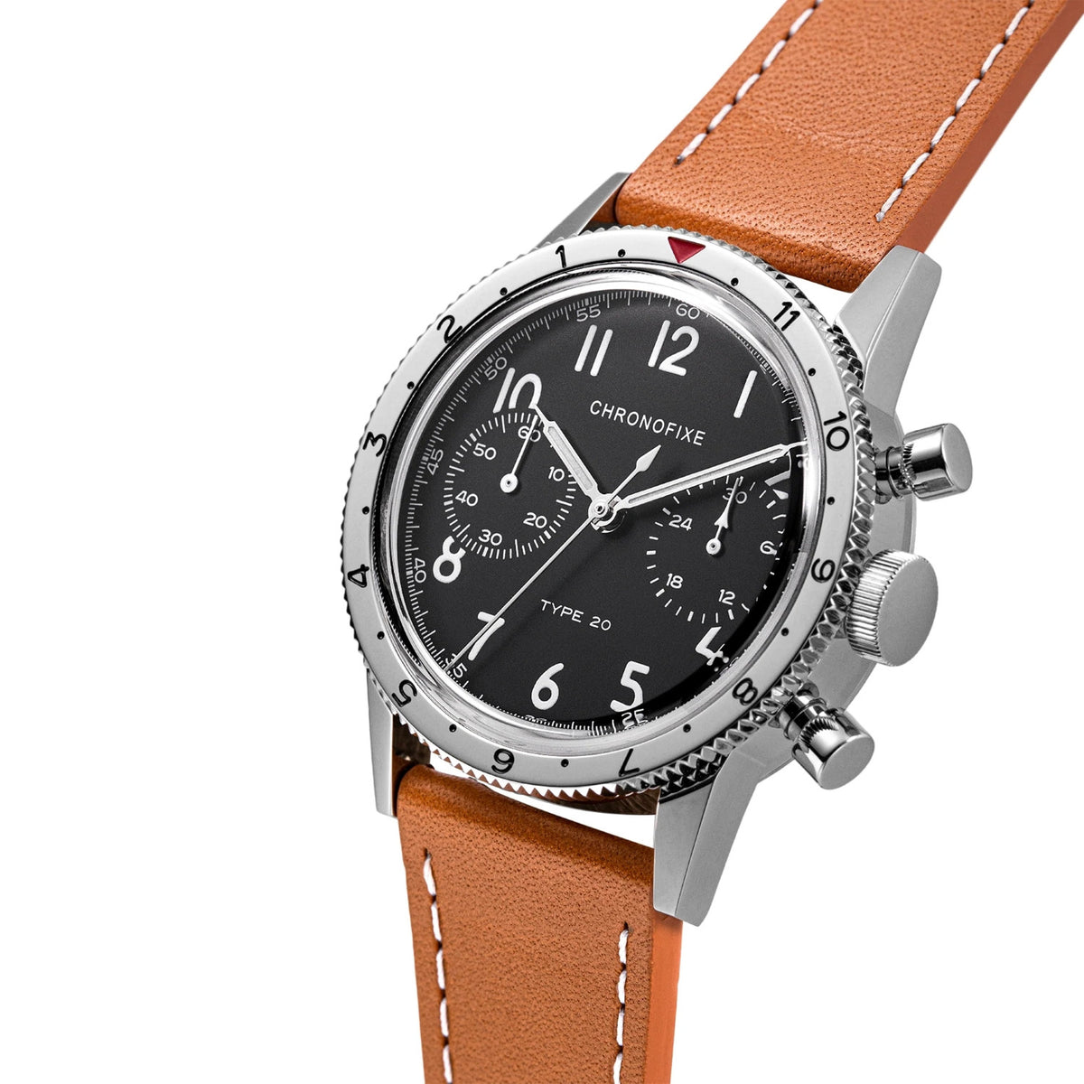 Chronofixe Type 20 Black & Brown Strap CFX-T20-001