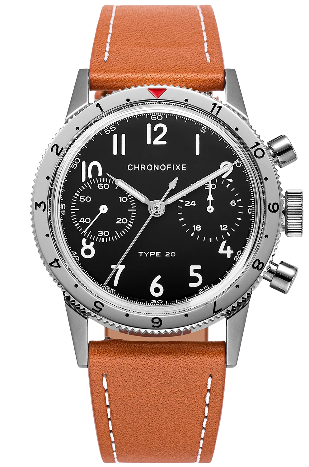 Chronofixe Type 20 Black & Brown Strap CFX-T20-001