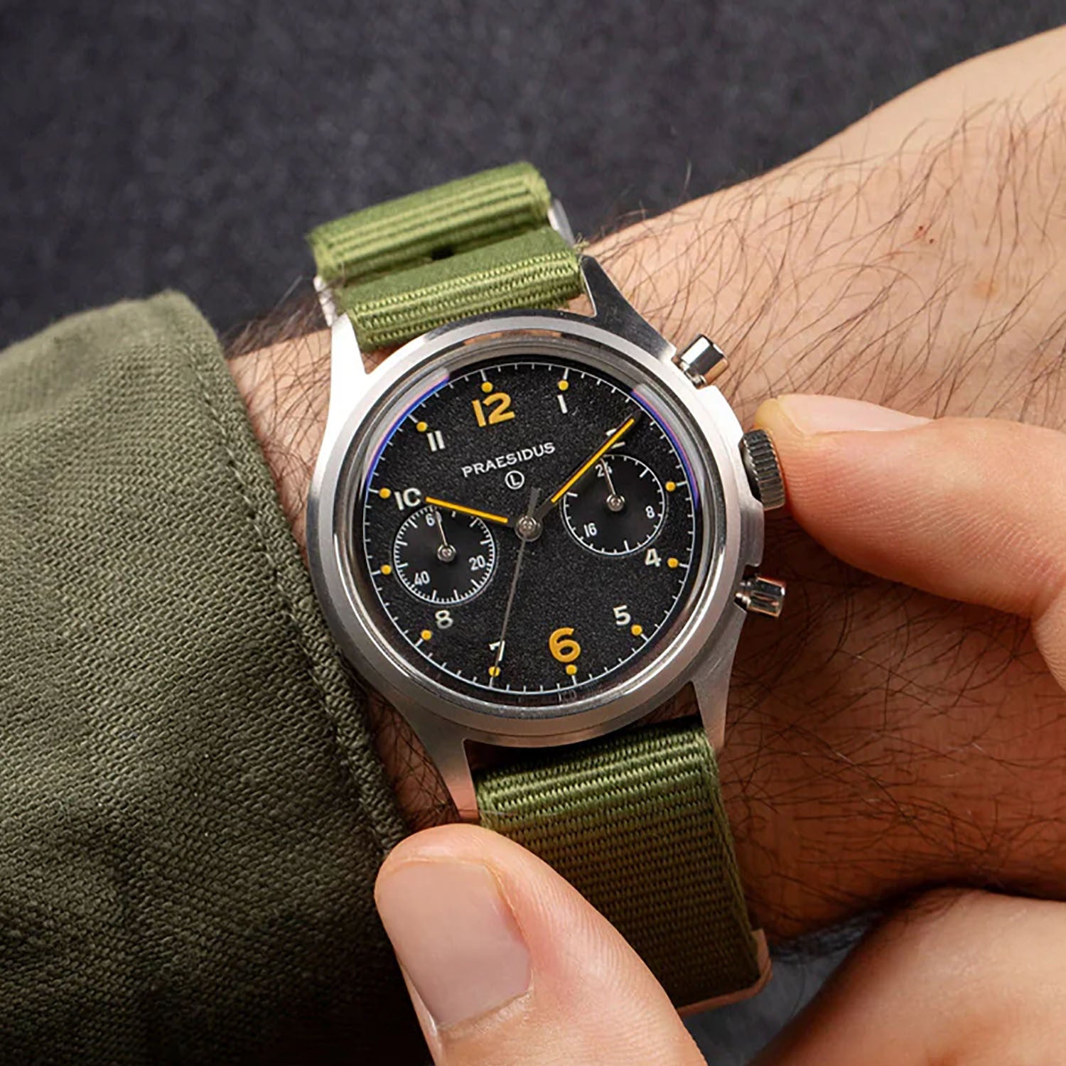 Praesidus PAC-76 Chronograph 38mm Two-Piece NATO