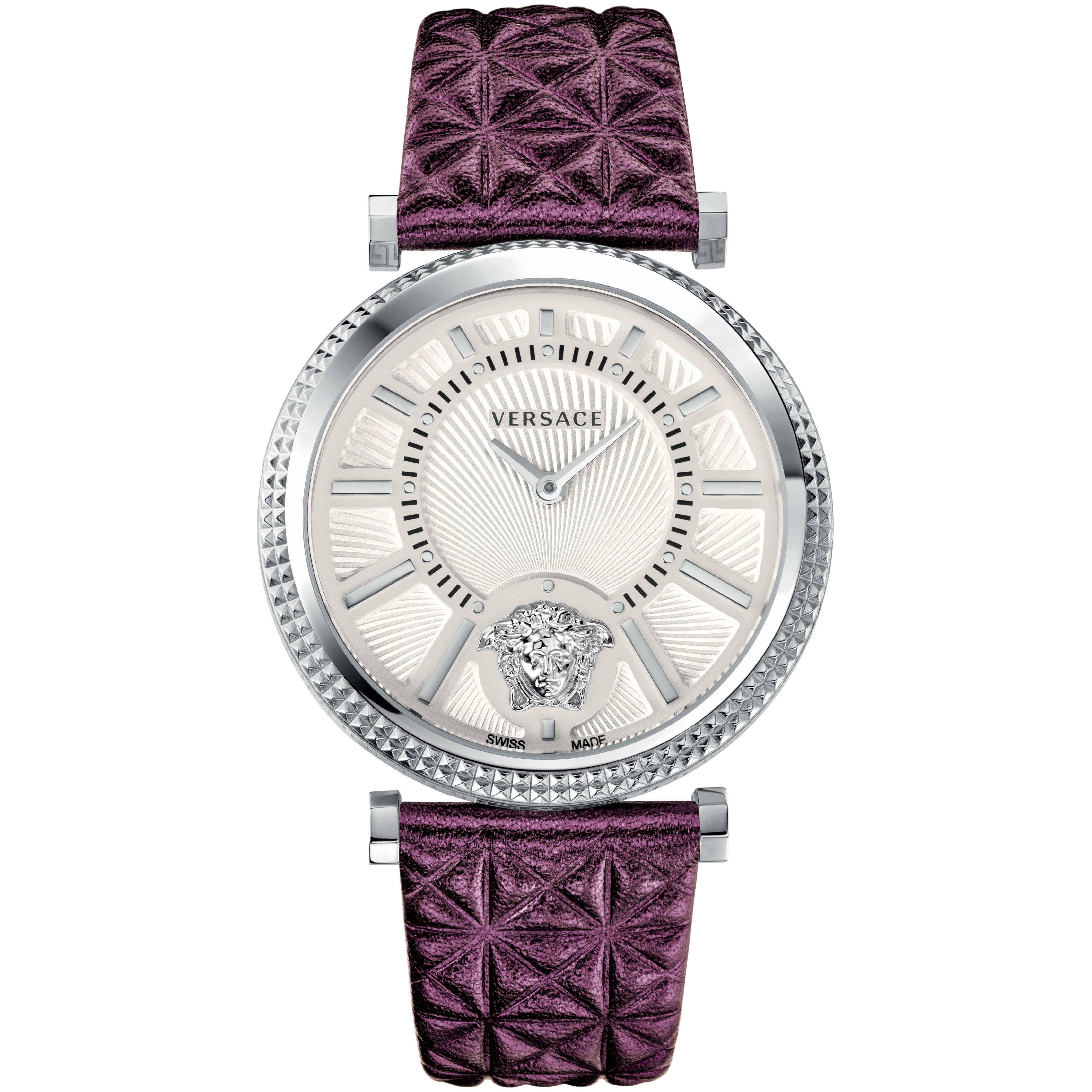 Versace V-Helix 38mm Silver Dial & Two Straps