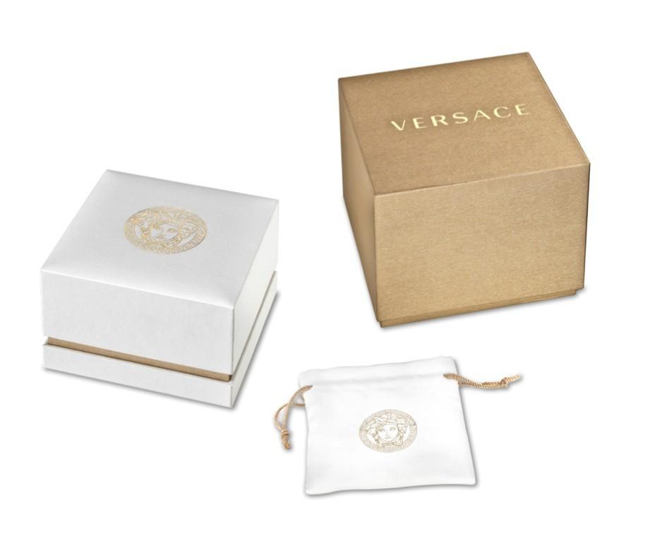 Versace V-Helix 38mm Silver Dial & Two Straps