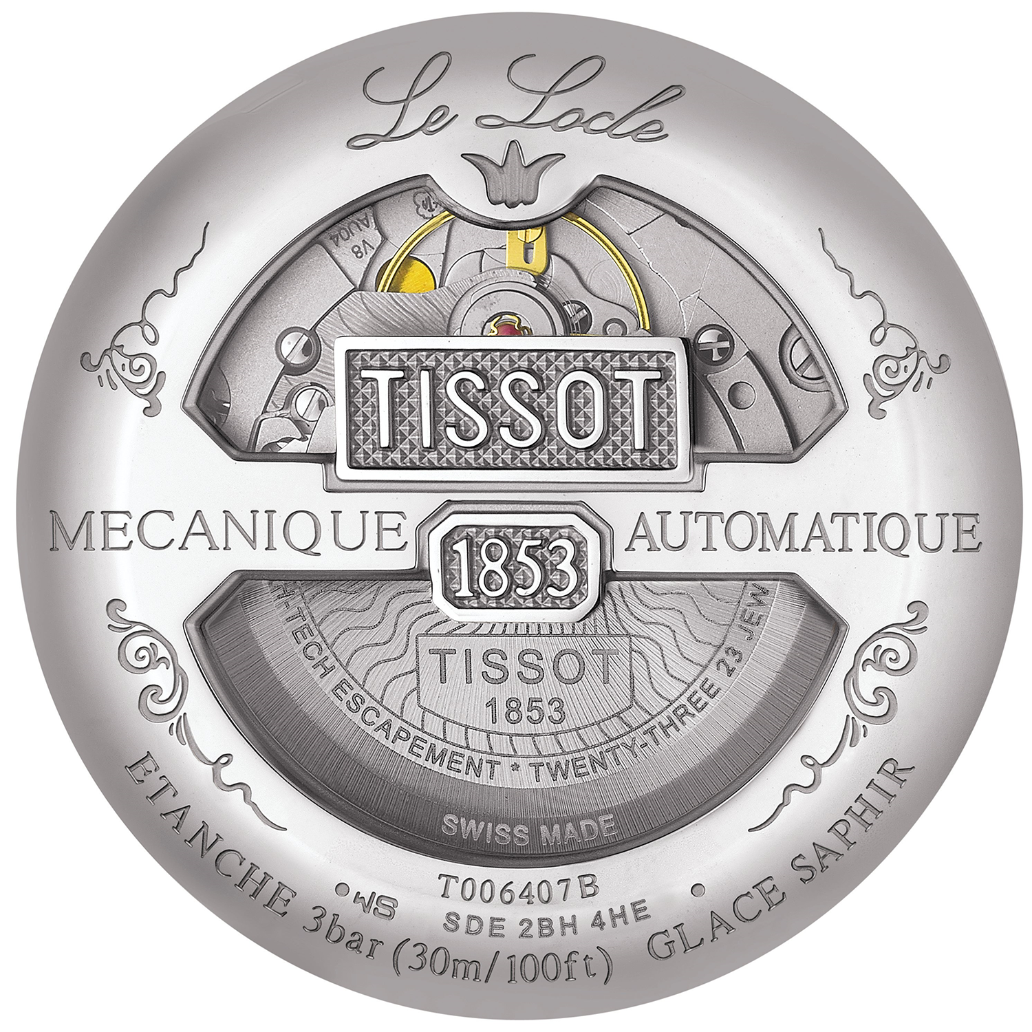 Tissot - Le Locle Powermatic 80 Silver & läderband
